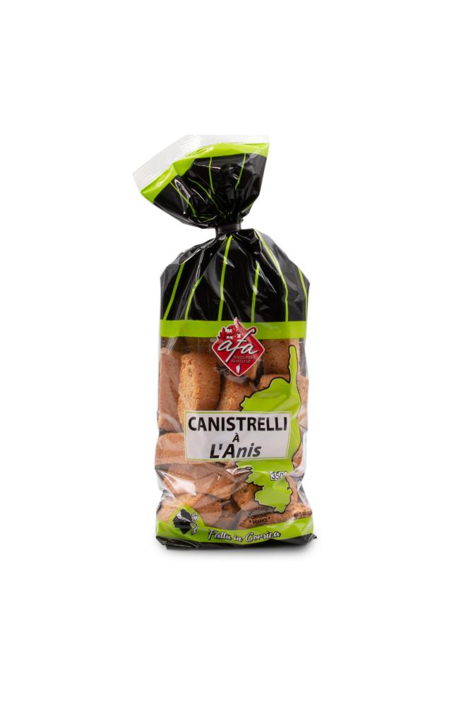 Biscuiterie d'Afa – canistrelli anis – sachet original 350 g (photographie du fabricant)
