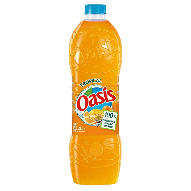Oasis Tropical en bouteille 2 L – visuel de référence du format